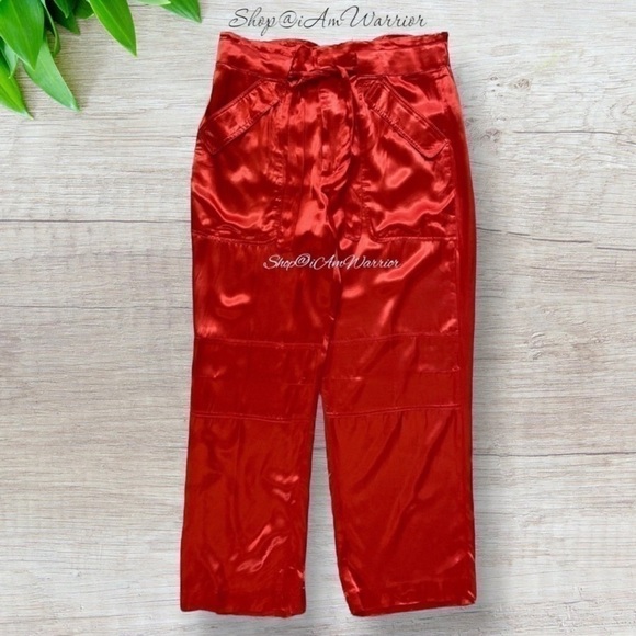 J.Crew NWT high waisted satin paper-bag pants *shop@iamwarrior - Picture 5 of 10